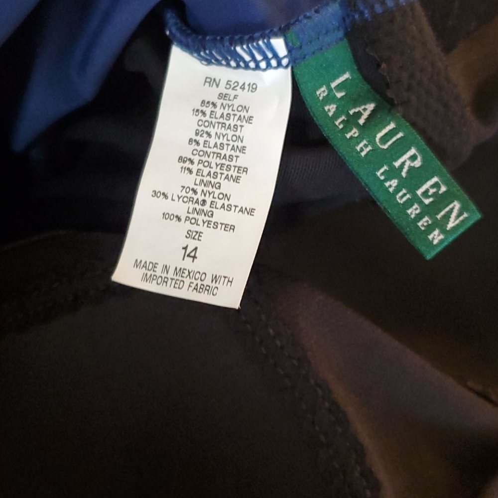 Ralph Lauren Shirred Bandeau One Piece Bathing Sui - Picture 9 of 10